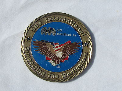 SDS International Supporting the Warfighters Challenge Coin