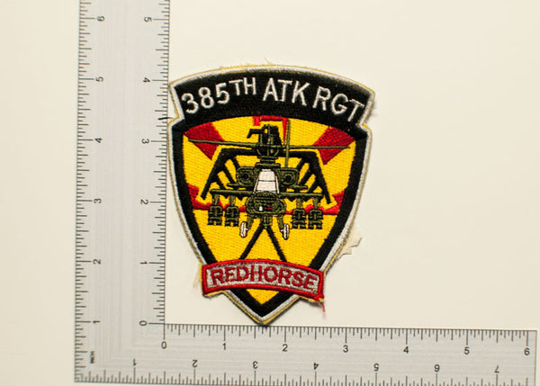 U.S. Army 385th Attack Regiment "Redhorse" Patch