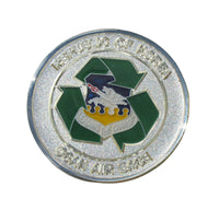Republic of Korea Enviromental Stewardship Gingko 1270 AD Osan AB Challenge coin