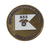 855th Quartermaster Company OIF 2008-2009 The Gamblers Challenge Coin