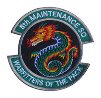 US Air Force 8th Maintenance Sq. Warfitters of the Pack Patch