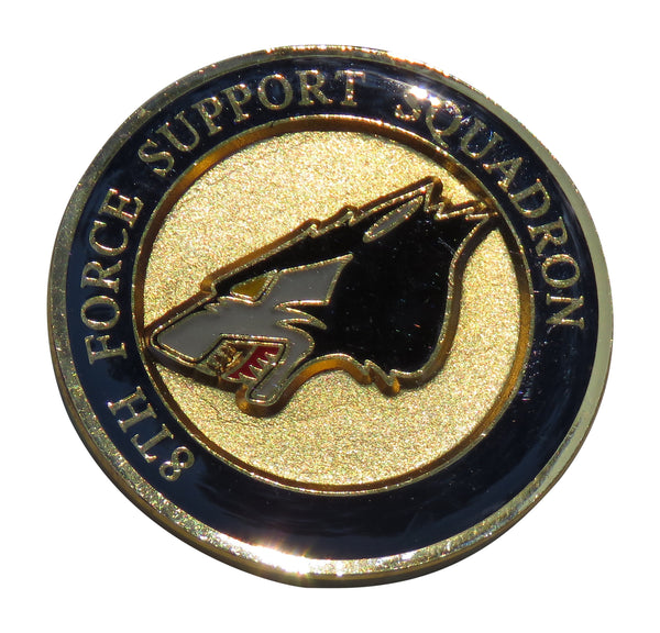 US Air Force 8th Force Support Squadron Challenge Coin
