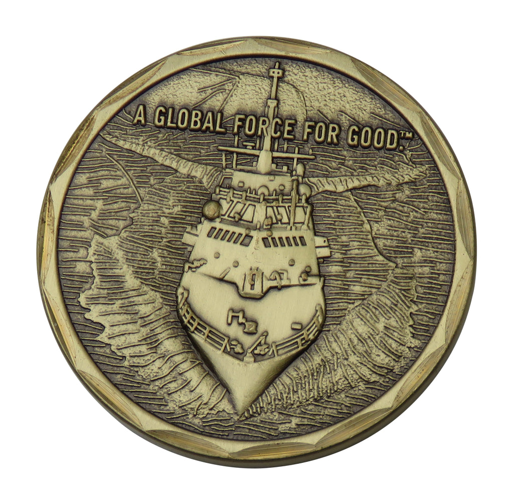 US Navy A Global Force for Good Challenge Coin