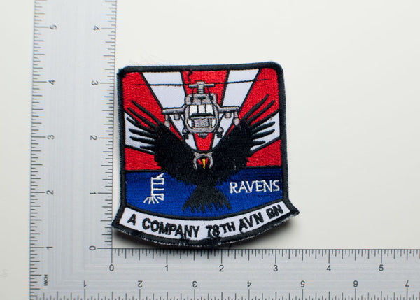 U.S. Army A Company 78th Aviation Battalion "Ravens" Patch
