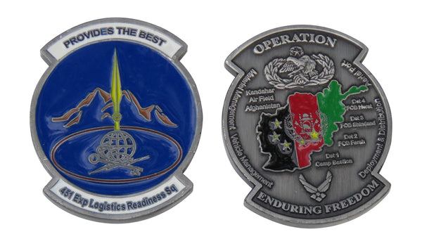 US Air Force 451 Exp Logistic Squadron Challenge Coin