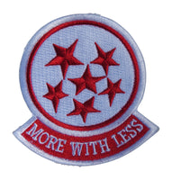 More with Less 6 Red Stars Patch