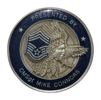 US Air Force Perfection is the Minimum Standard, Presented by CMSgt Mike Connors Challenge Coin