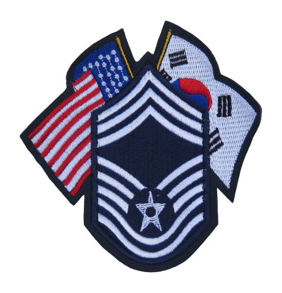 USAF Insignia South Korea and United States Flag Patch