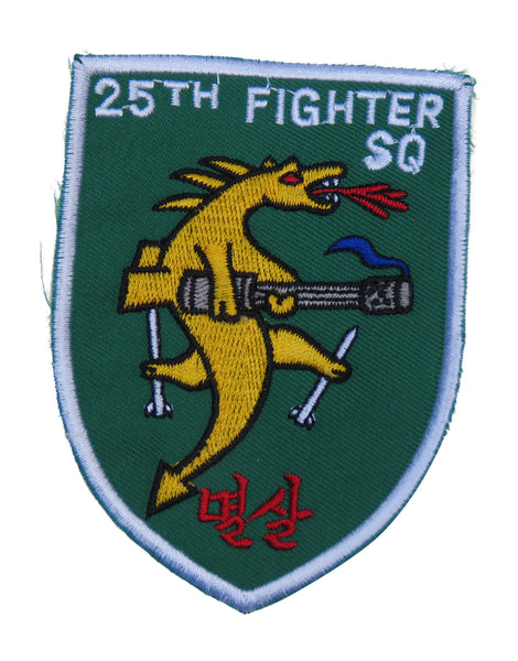 US Air Force 25th Fighter Squadron Machine Gun Patch