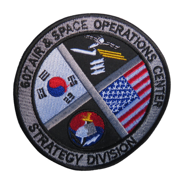 US Air Force 607 Air and Space Operations Center Strategy Division Black Patch