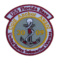 US Navy USS Florda Base Gold Anchor Award 2009 Patch
