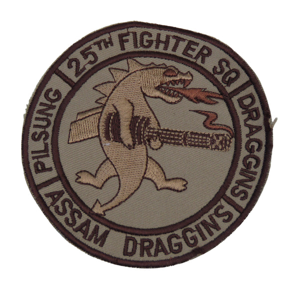 US Air Force 25th Fighter Squadron Assam Draggins Round Patch