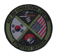 US Air Force 607 Air and Space Operations Center Strategy Division Green Patch