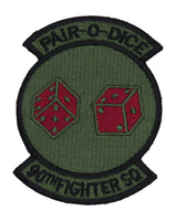 US Air Force 90th Fighter Squadron Pair O Dice Patch