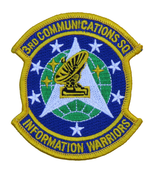 US Air Force 3rd Communications Squadron Yellow Patch