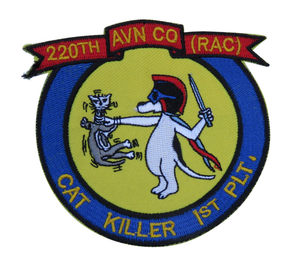 US Army 220th Aviation Company Cat Killer 1st Platoon Patch