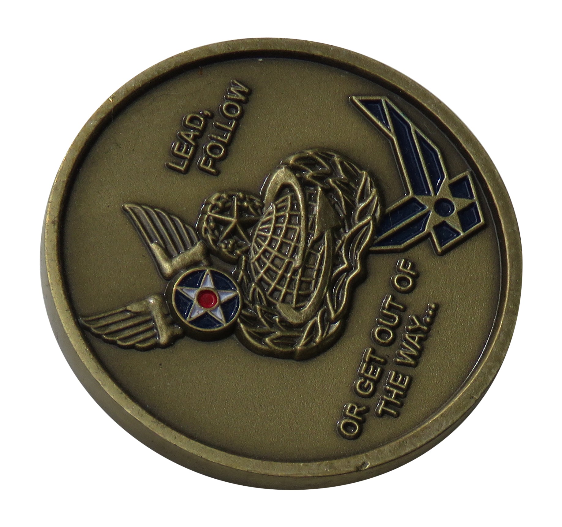 US Air Force Presented by  CMSGT Wanda A. Newsome, Eagle Challenge Coin