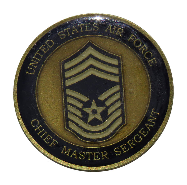 US Air Force Command Post Chief Master Sergeant Henderson Challenge Coin