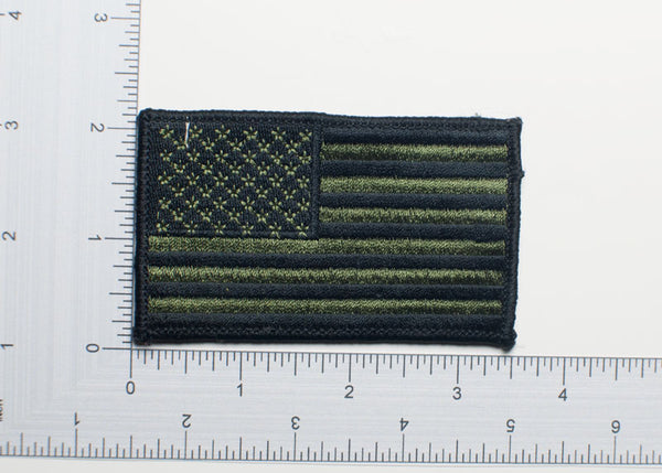 Green Subdued USA Flag Patch